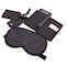 Dacasso Black Leather 4-Piece Travel Accessory Set EI-1010 - alternate 1